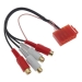 LAUNRC19, Jungtis auto. Mini ISO - Line out (4RCA) 