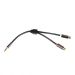 Aux įėjimo adapteris jack 3.5mm  kištukas - 2 RCA lizdas 