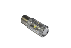 LED lemputė BA15s, raudona, šviesos diodai, 30W 