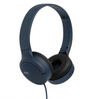 JVC, HA-S33UC-AU, mėlynos sp. dinaminės ausinės, mikrofonas 