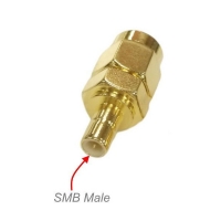 SMA-SMBm/Fakra GPS antenos perėjimas, paauksuotas 
