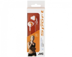 JVC, HA-EN10WHE, baltos/pilkos sp. dinaminės ausinės 
