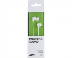 JVC, HA-FX10WEF, baltos sp. dinaminės ausinės 