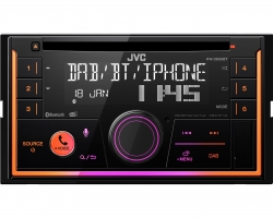 JVC, KW-DB95BT 2-DIN USB/CD MP3 magnetola su AUX ir Bluetooth 