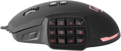 Žaidybinė pėlė AIM Souris filaire Gamer AIM RGB (Noir), juoda, AIM 