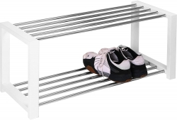 Suolas, metalinis, MDF, baltas, 80x32x30cm 