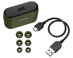 JVC, HA-A9T-GE, žalios sp. dinaminės ausinės 