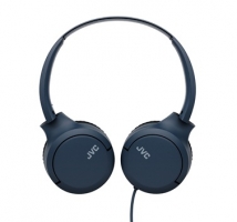 JVC, HA-S33UC-AU, mėlynos sp. dinaminės ausinės, mikrofonas 