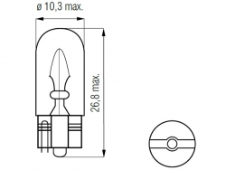 Bosma lemputė T10, 2W 