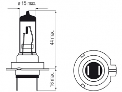 Bosma lemputė H7, 24V, 70W 