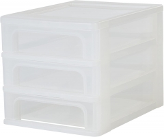 Plastikiniai stalčiukai laikyti daiktams ofise ar namie 