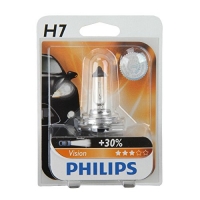 Philips lemputės Vision +30%,  H7, 55W, 1vnt. 12972PRB1 