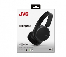 JVC, HA-S36W-BU, juodos sp. dinaminės ausinės, mikrofonas 