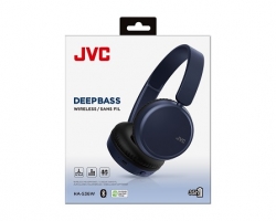 JVC, HA-S36W-AU, mėlynos sp. dinaminės ausinės, mikrofonas 