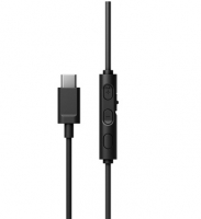 JVC, HA-S33UC-BU, juodos sp. dinaminės ausinės, mikrofonas 